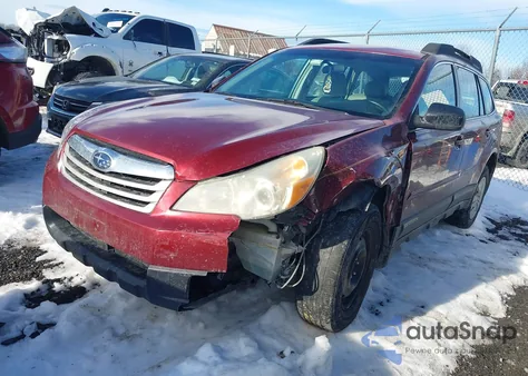 2011 Subaru Outback 2.5I z USA, uszkodzony, nr VIN 4S4BRBAC0B3422575